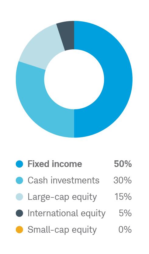 Conservative allocation chart